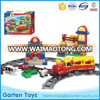 Best selling kids toys educational plastic building blocks train set