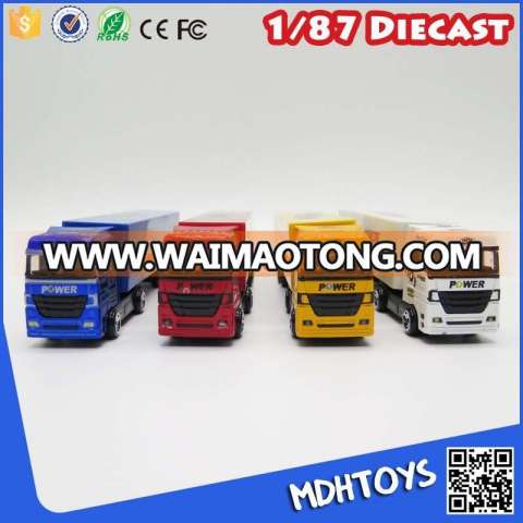 Custom 1/87 scale diecast models toy trucks metal free wheels shantou factory